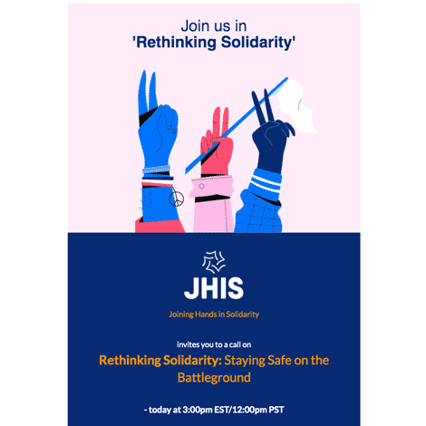 Social Justice Meetup Invite